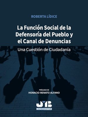 cover image of La función social de la Defensoría del pueblo y el canal de denuncias